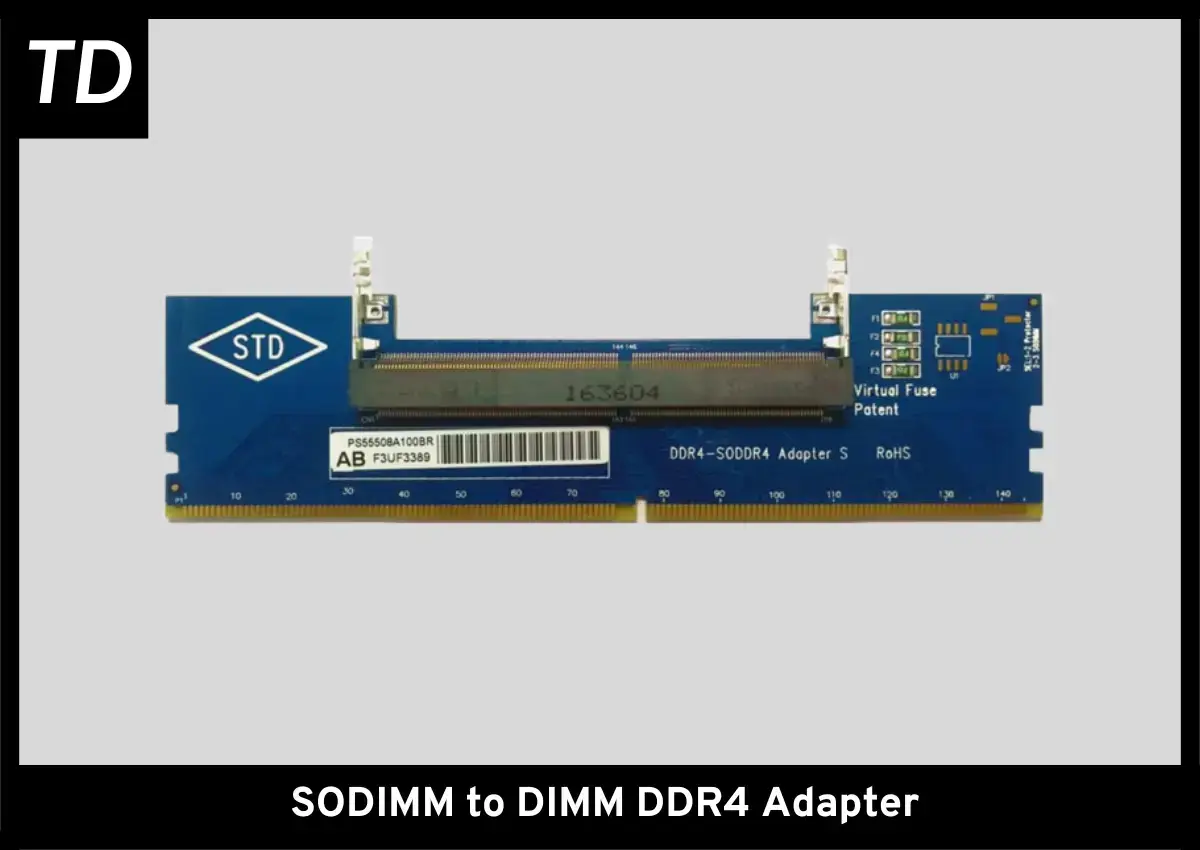 SODIMM to DIMM DDR4 Adapter