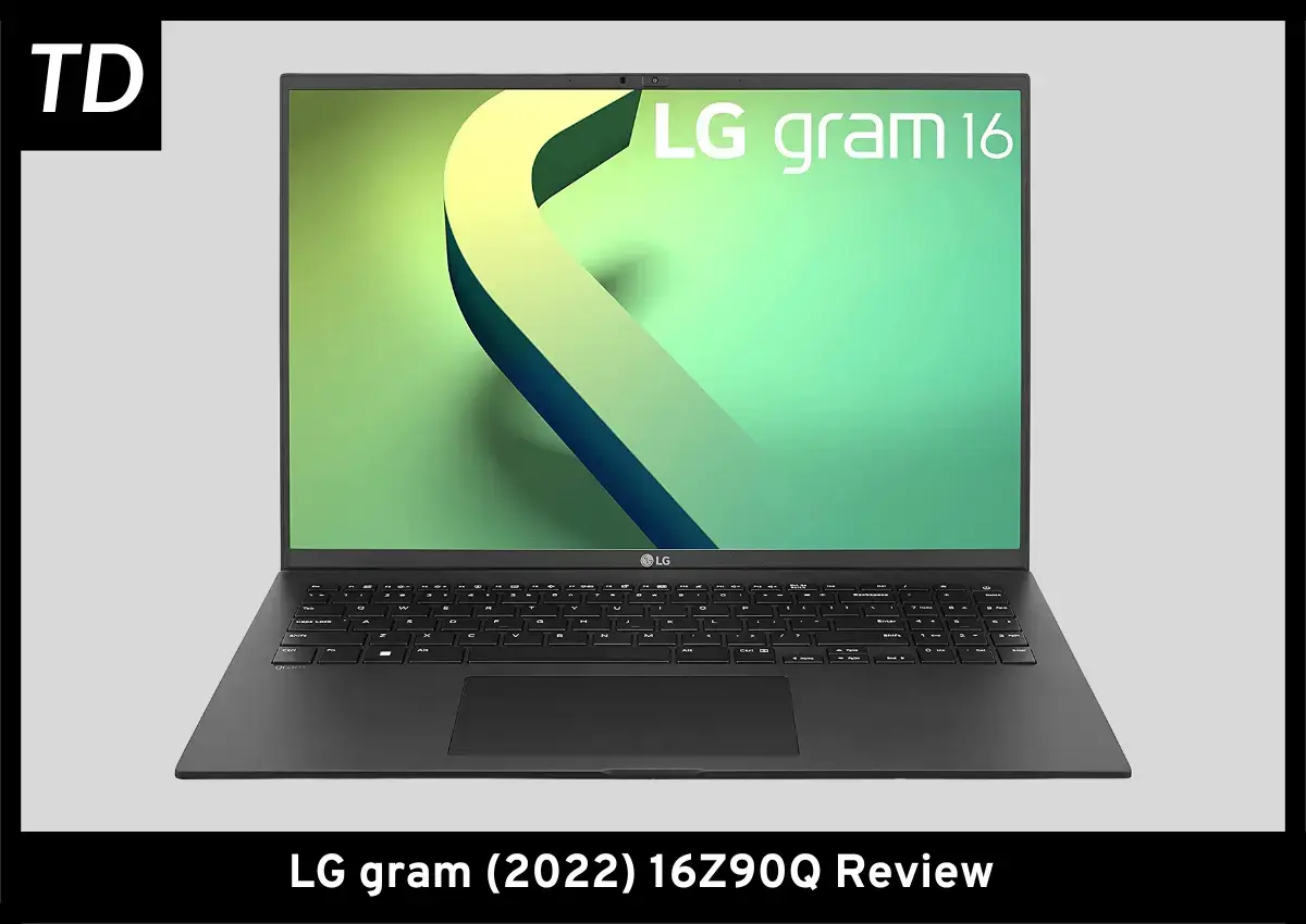 Front view of LG Gram 16