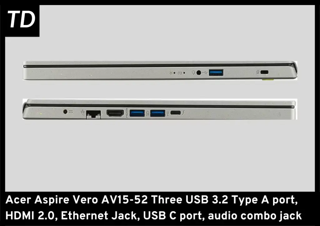 Aspire Vero AV51 52 ports
