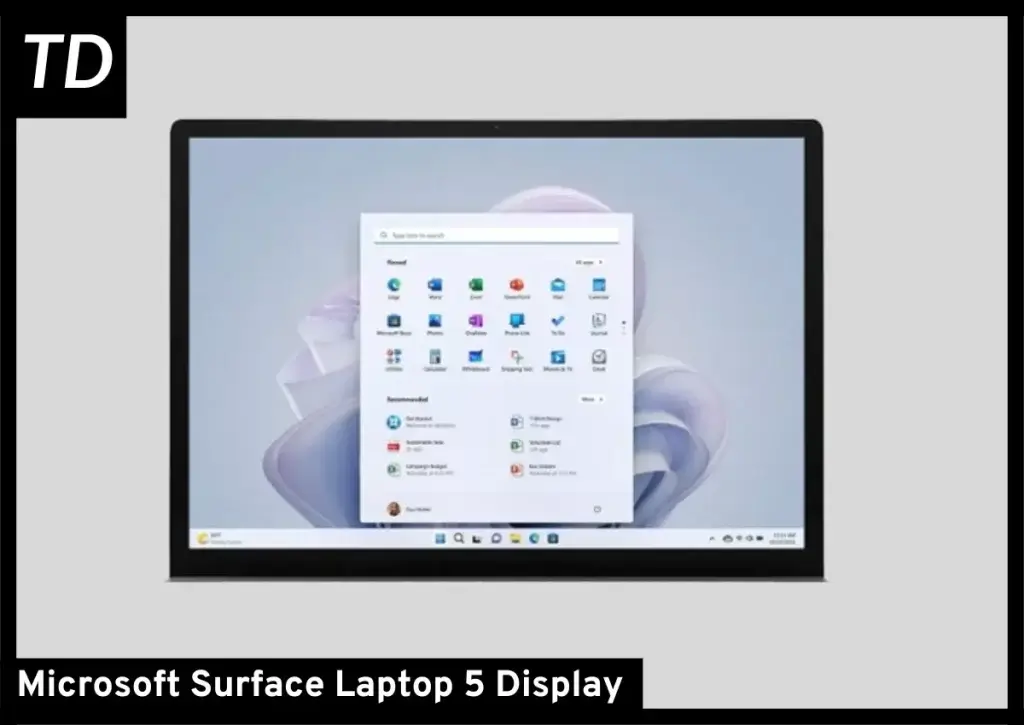 Surface Laptop 5 Display