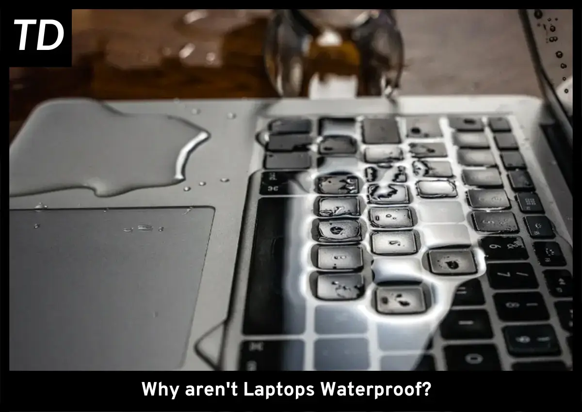 water spilled on laptop's keyboard