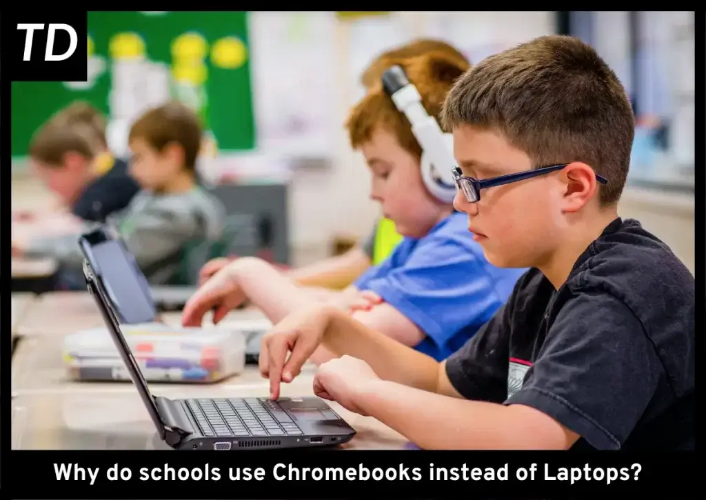 Students working on Chromebooks