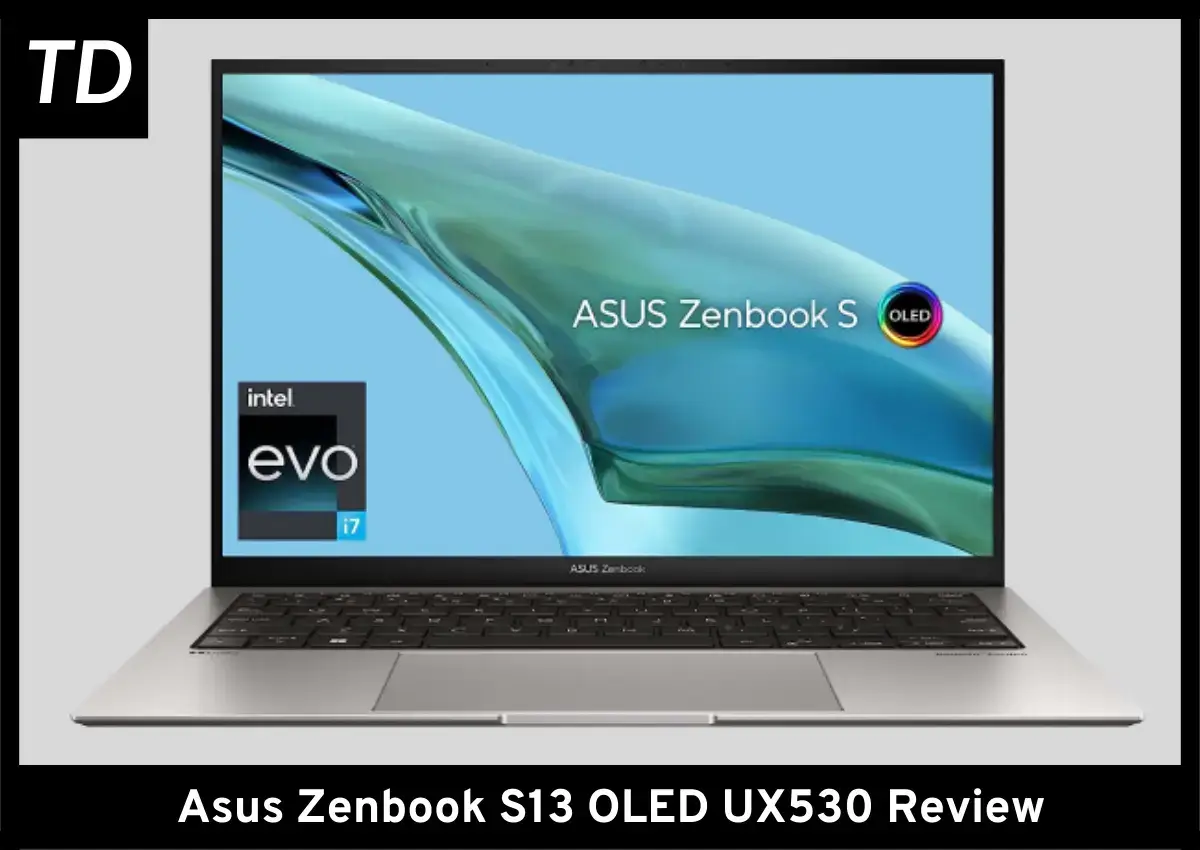 Asus Zenbook S13 OLED front view
