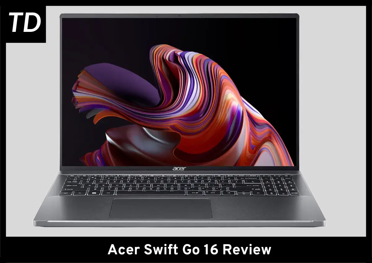 front view of Acer Swift Go 16