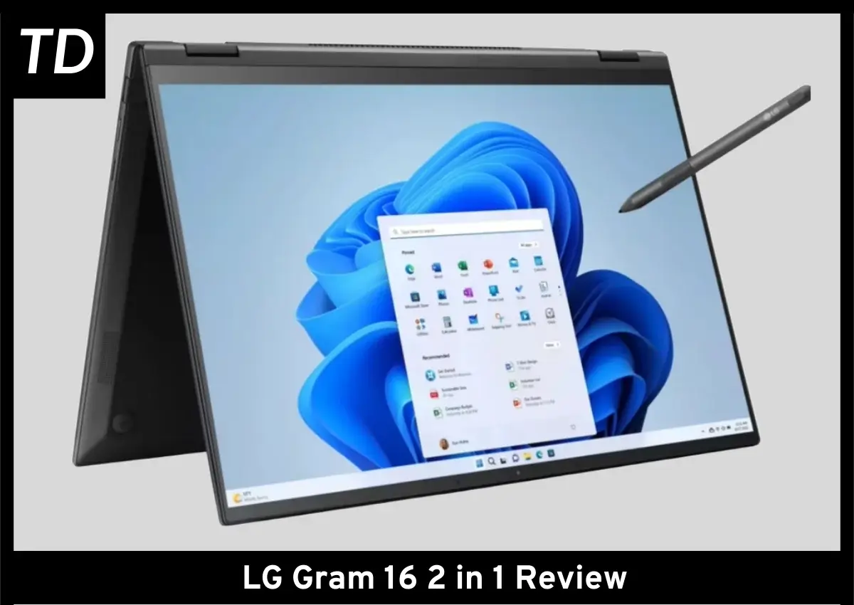 LG Grram 16 2 in 1 side view