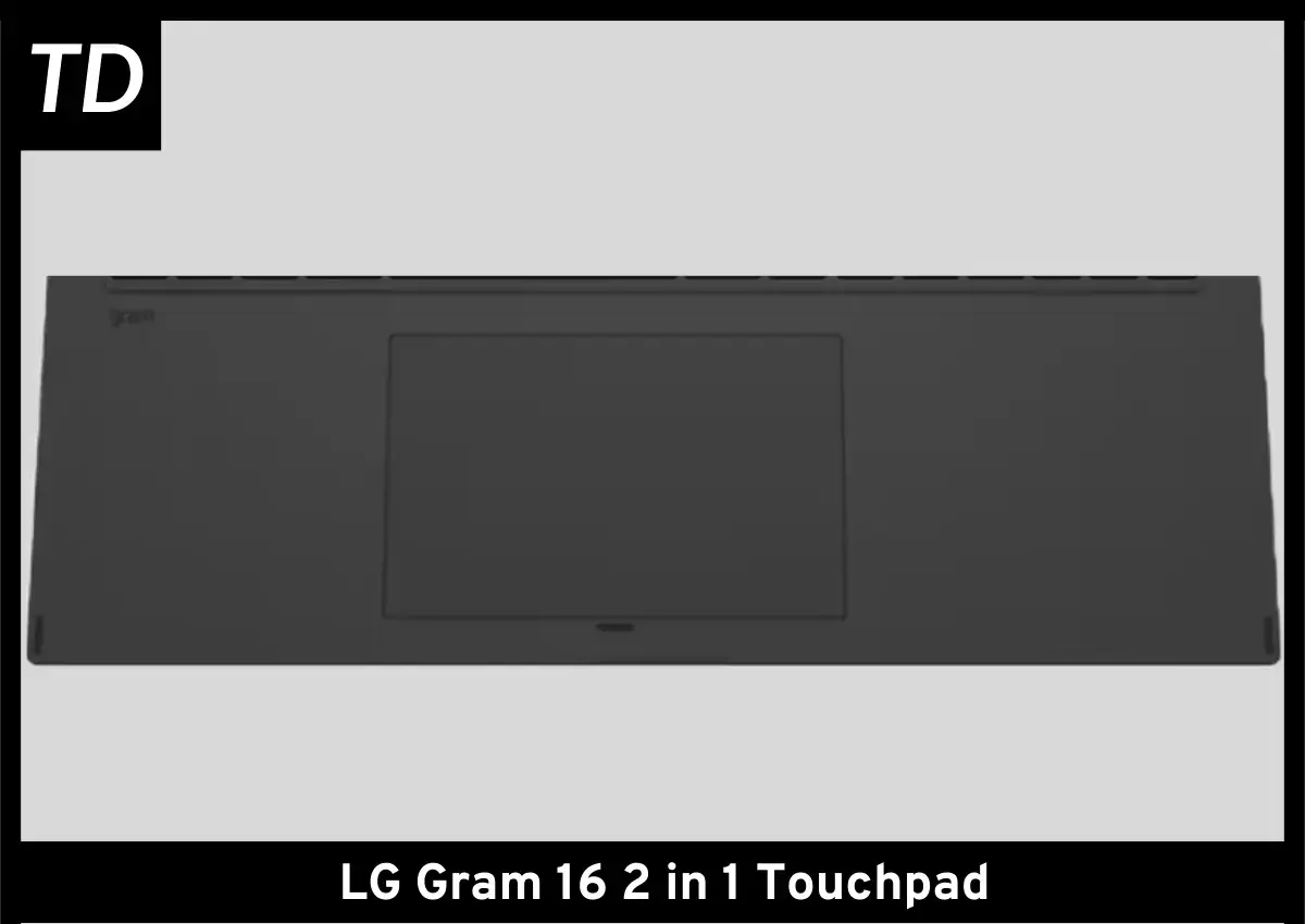 LG Gram 16 2 in 1 Touchpad