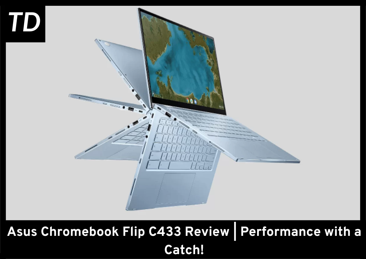 Asus Chromebook Flip C433 with post title