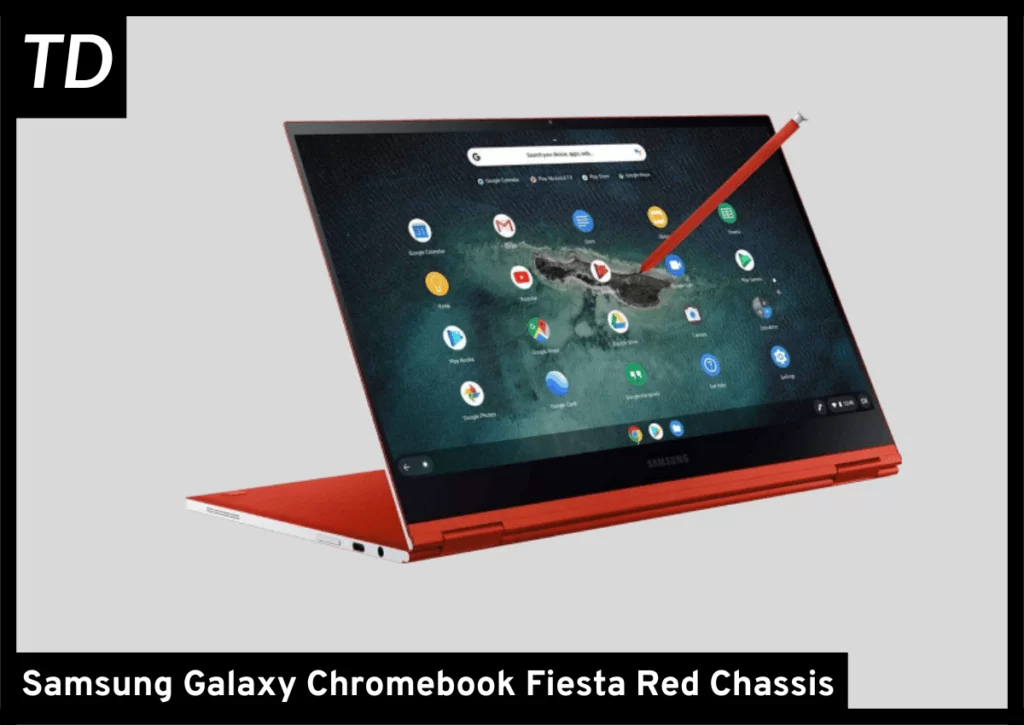 Galaxy Chromebook in tablet mode
