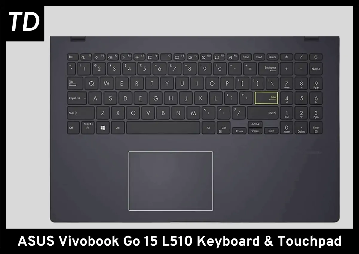 Asus Vivobook Go 15 L510 Keyboard & Touchpad